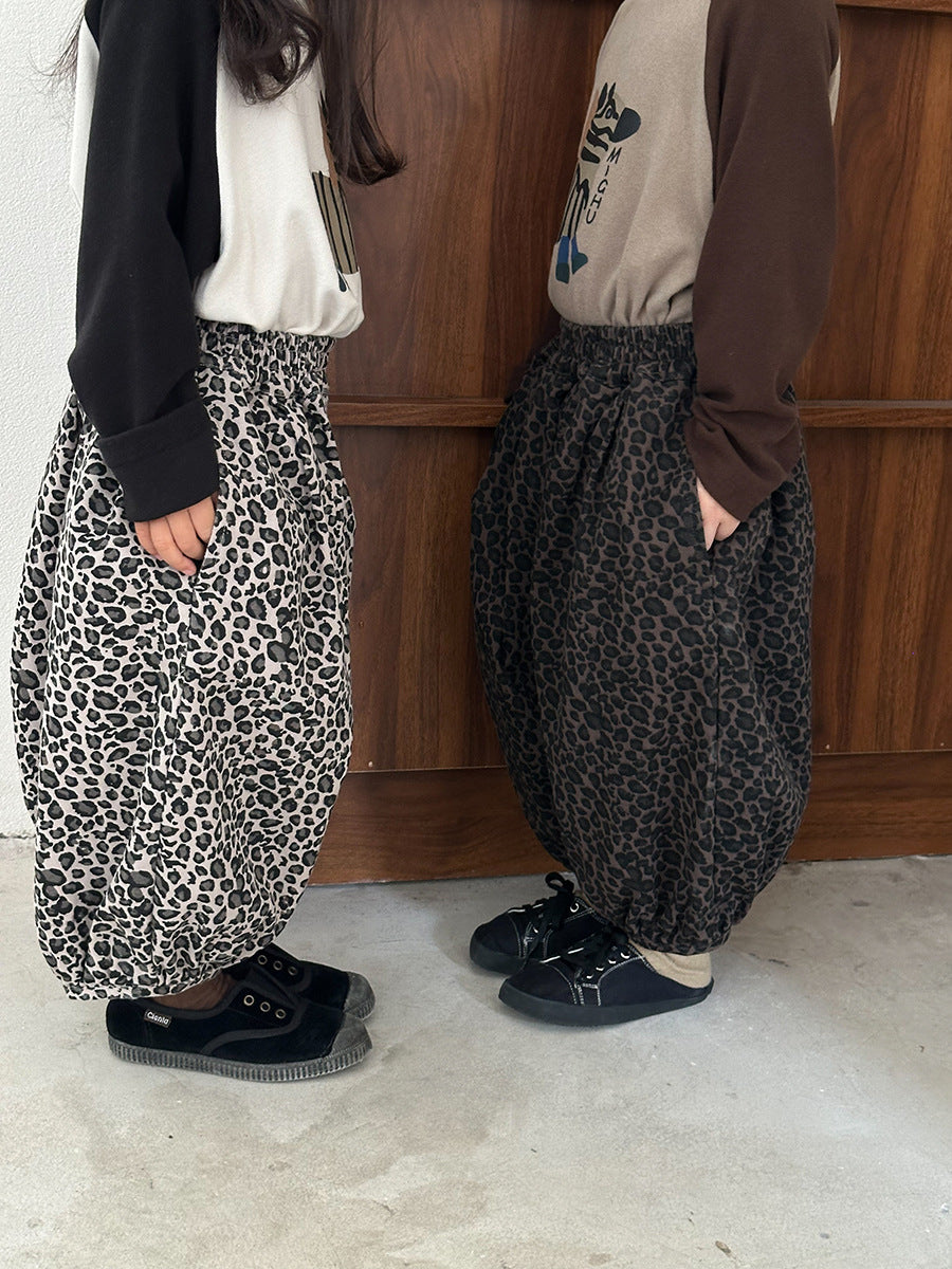 ヒョウ柄バルーンパンツ