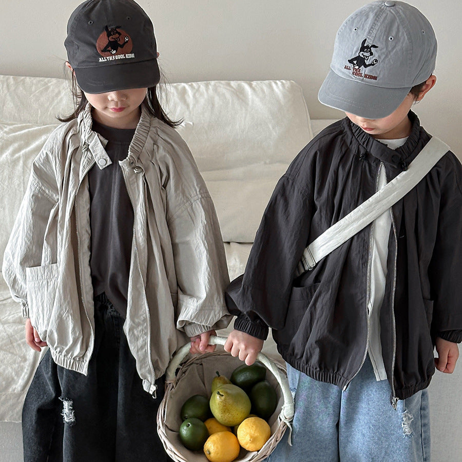 首元ギャザージャケット