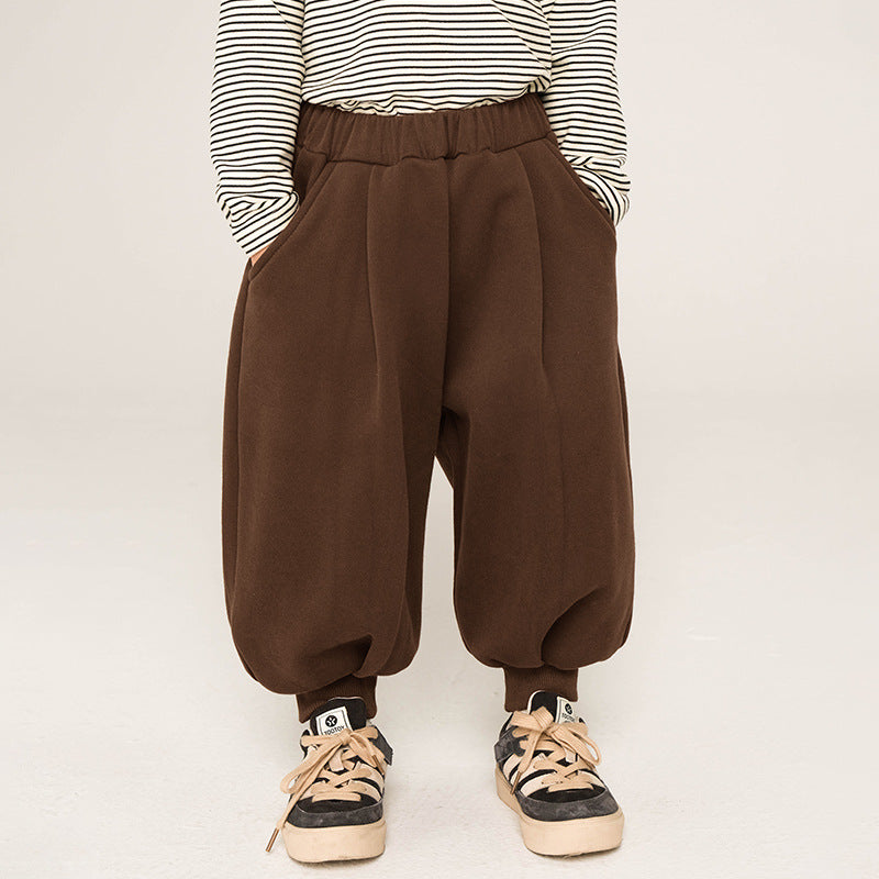 裾ゴム裏ボアパンツ