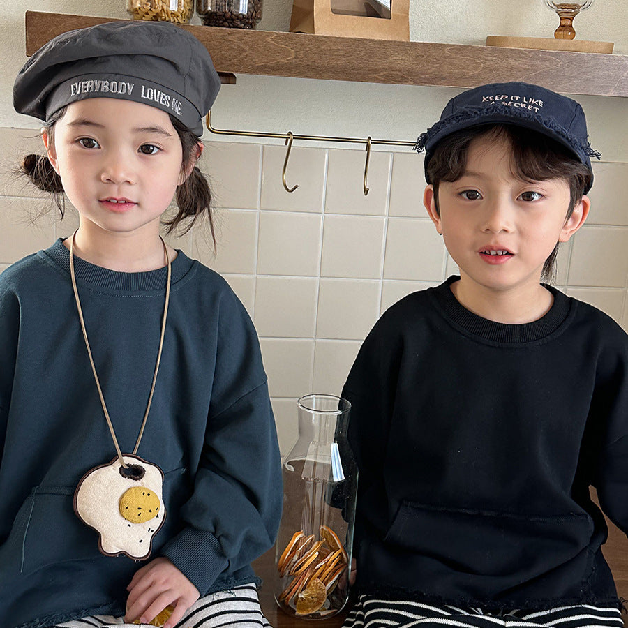 裾フリンジスウェット