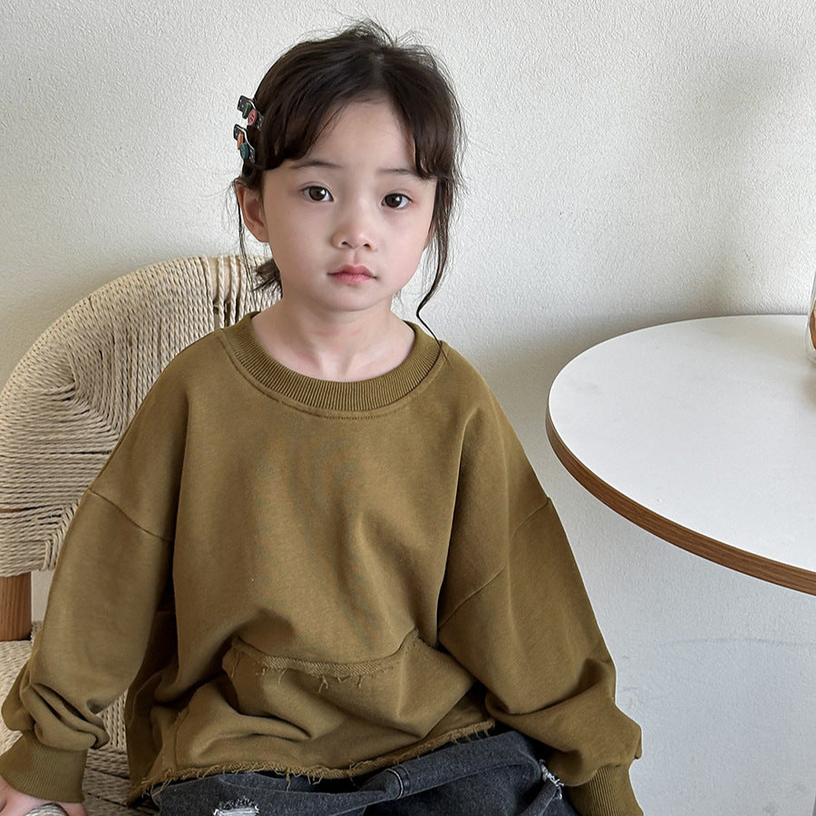 裾フリンジスウェット