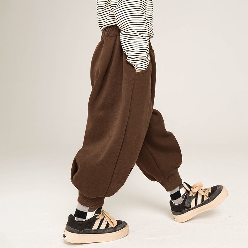 裾ゴム裏ボアパンツ