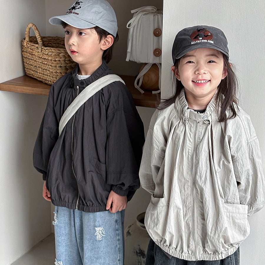 首元ギャザージャケット