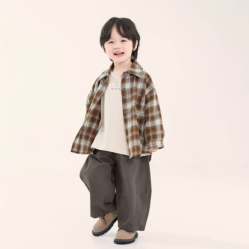 クラシカル白線チェックシャツ