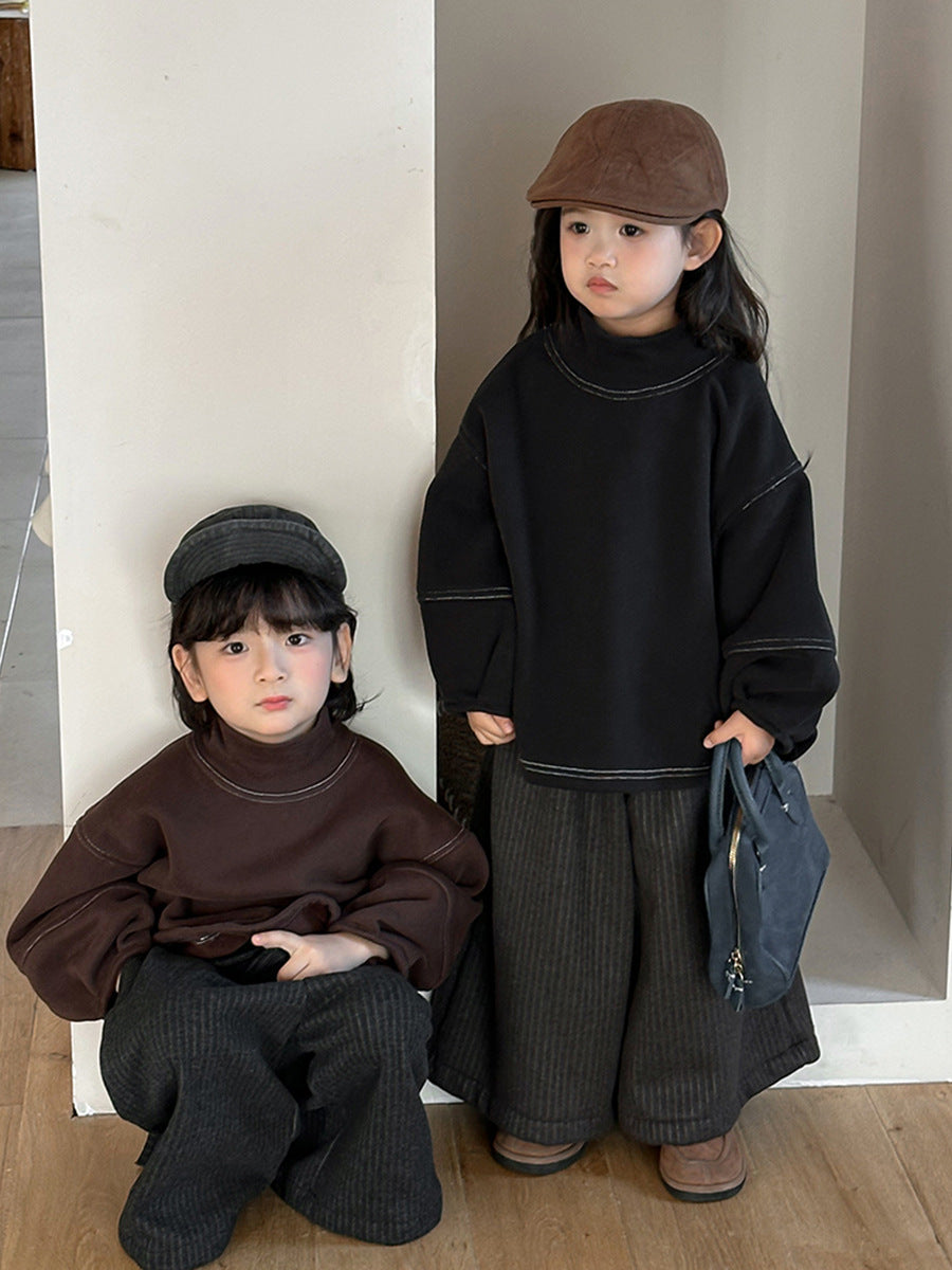 High neck fleece lining