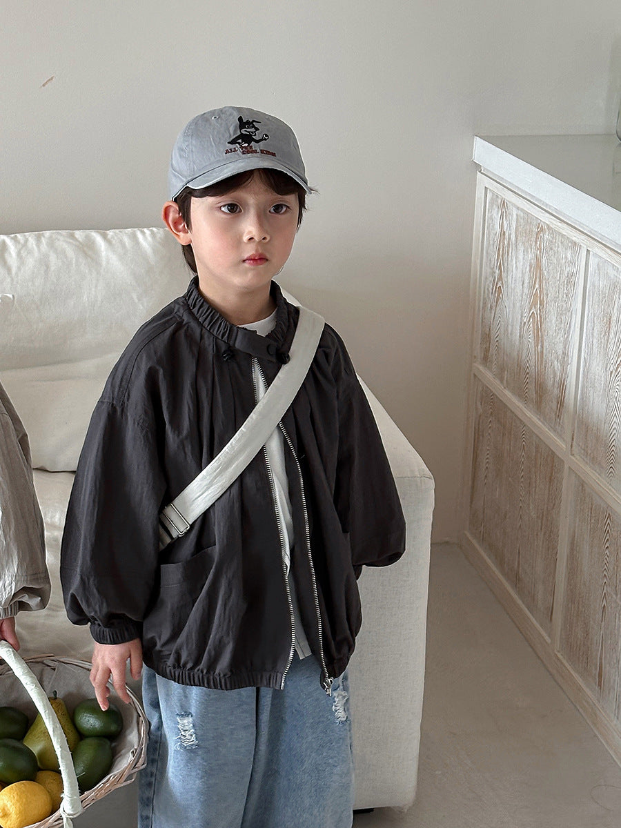 首元ギャザージャケット