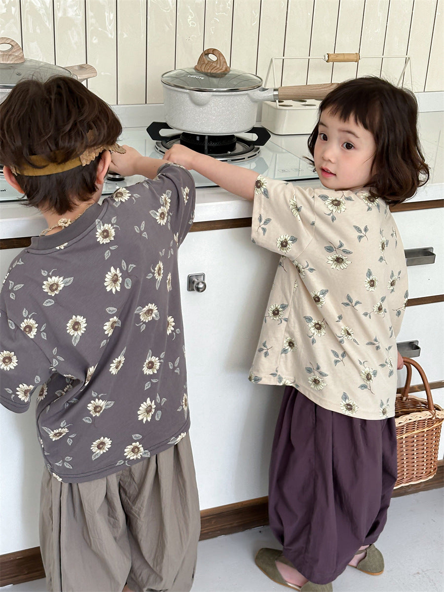 はなプリントTシャツユニセックス