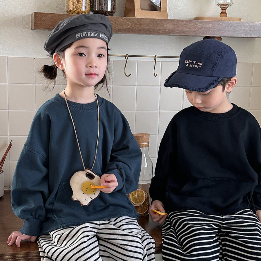 裾フリンジスウェット