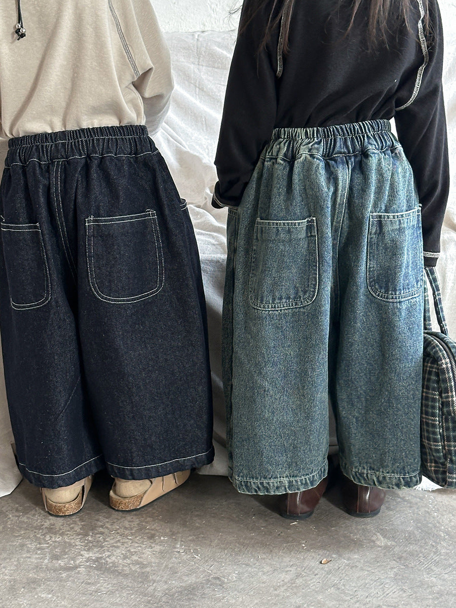 ストレートデニムパンツ