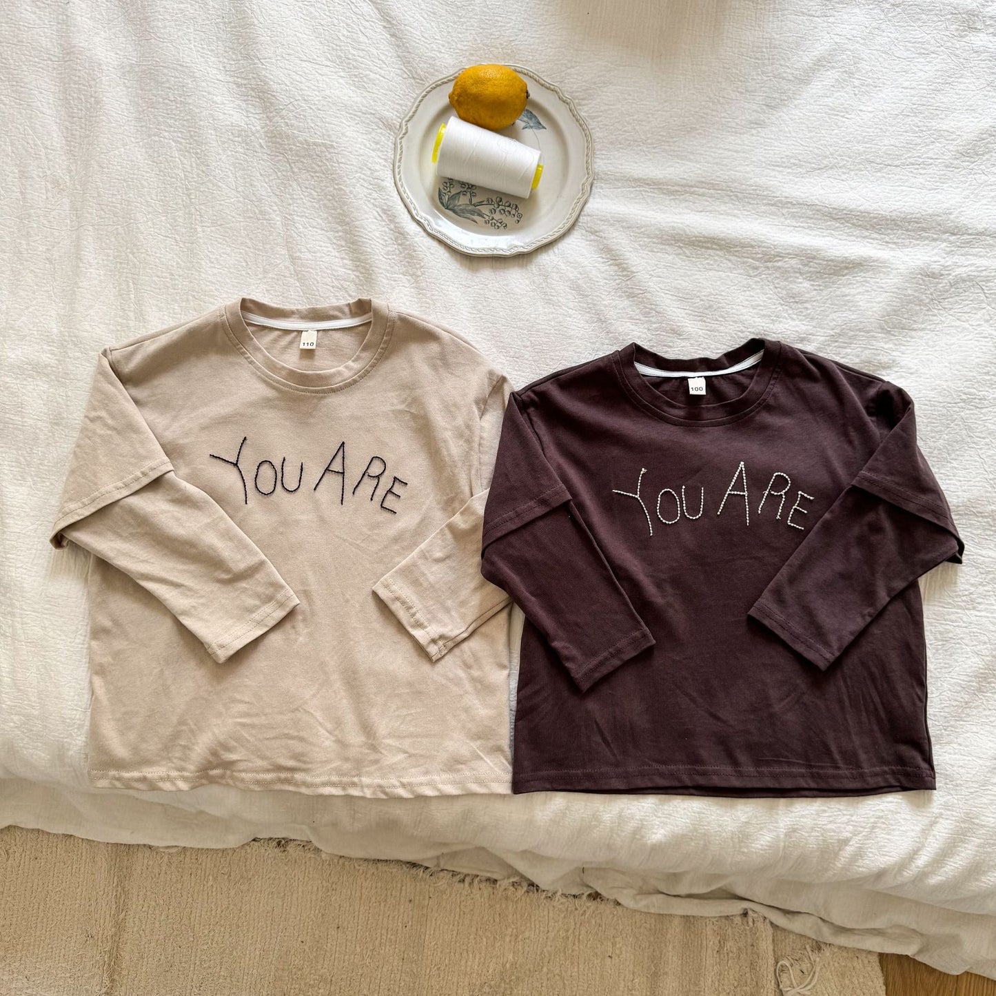 重ね着風長袖Tシャツ