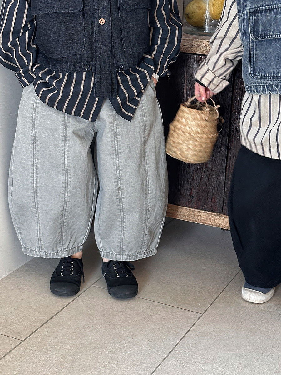 古着風デニムパンツ