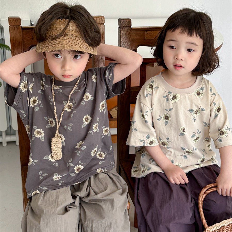 はなプリントTシャツユニセックス
