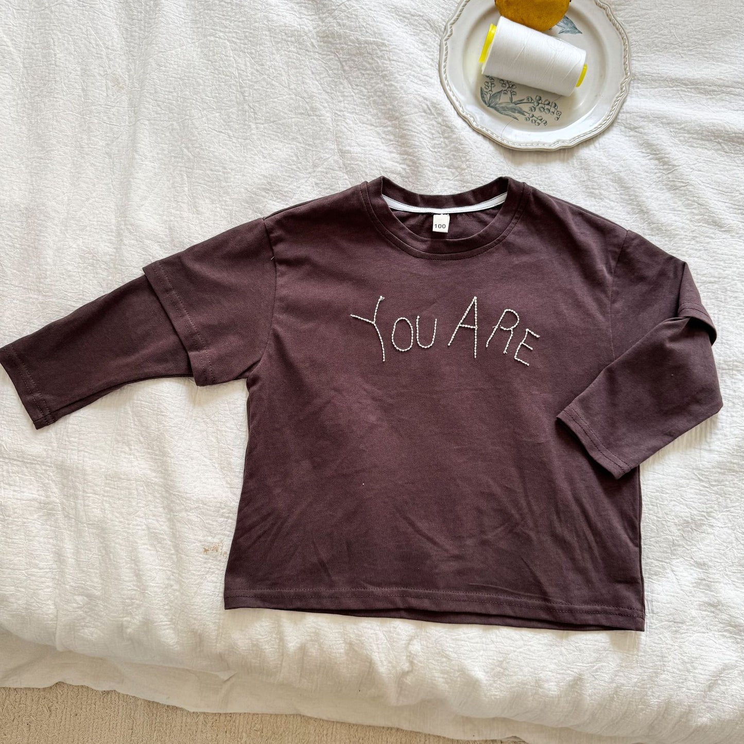 重ね着風長袖Tシャツ