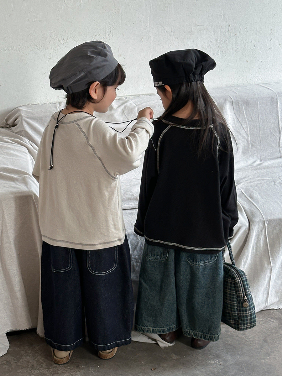 ストレートデニムパンツ