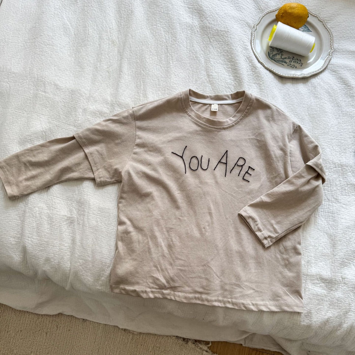 重ね着風長袖Tシャツ
