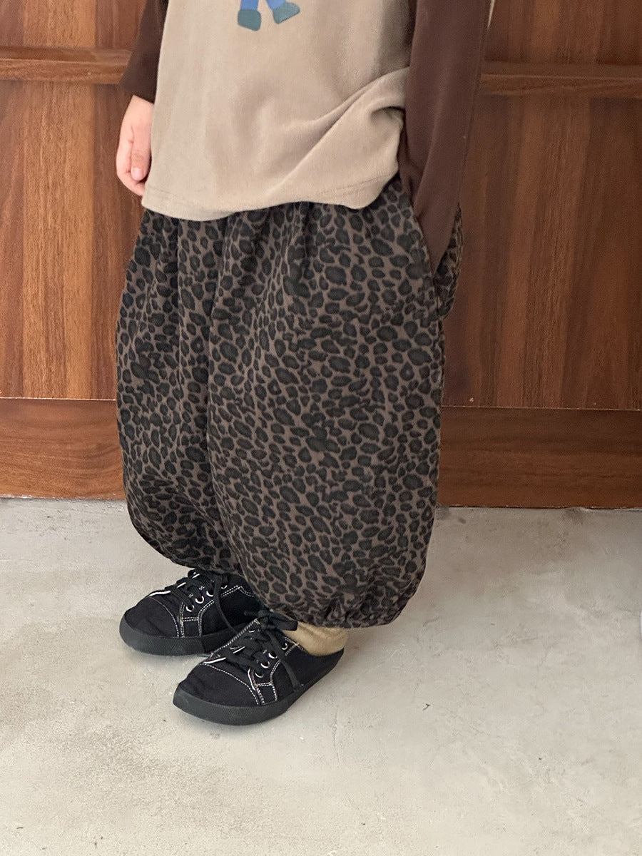 ヒョウ柄バルーンパンツ