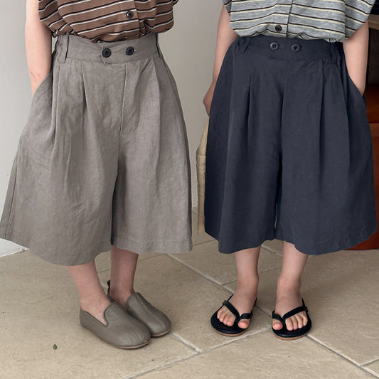 ワイドシルエットキュロット