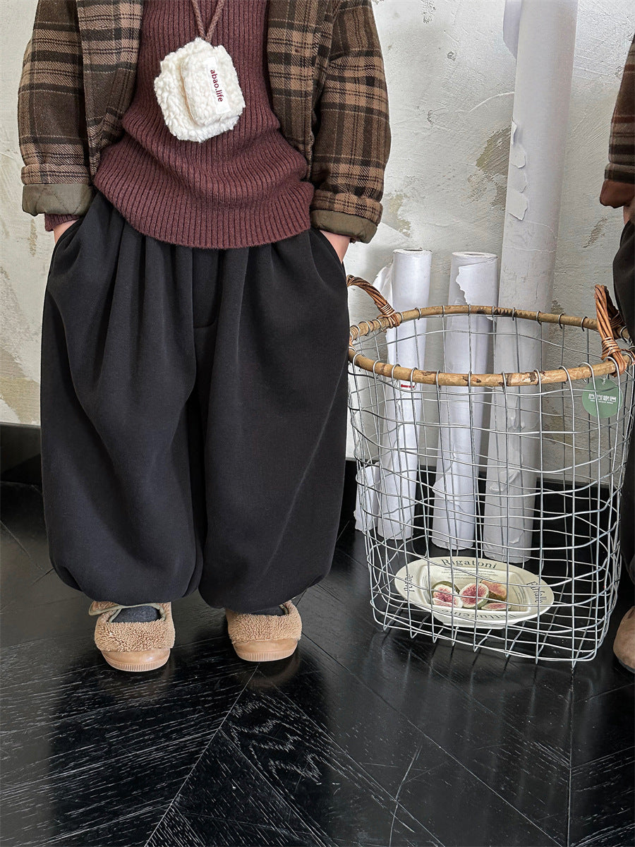 4色展開裏ボアパンツ