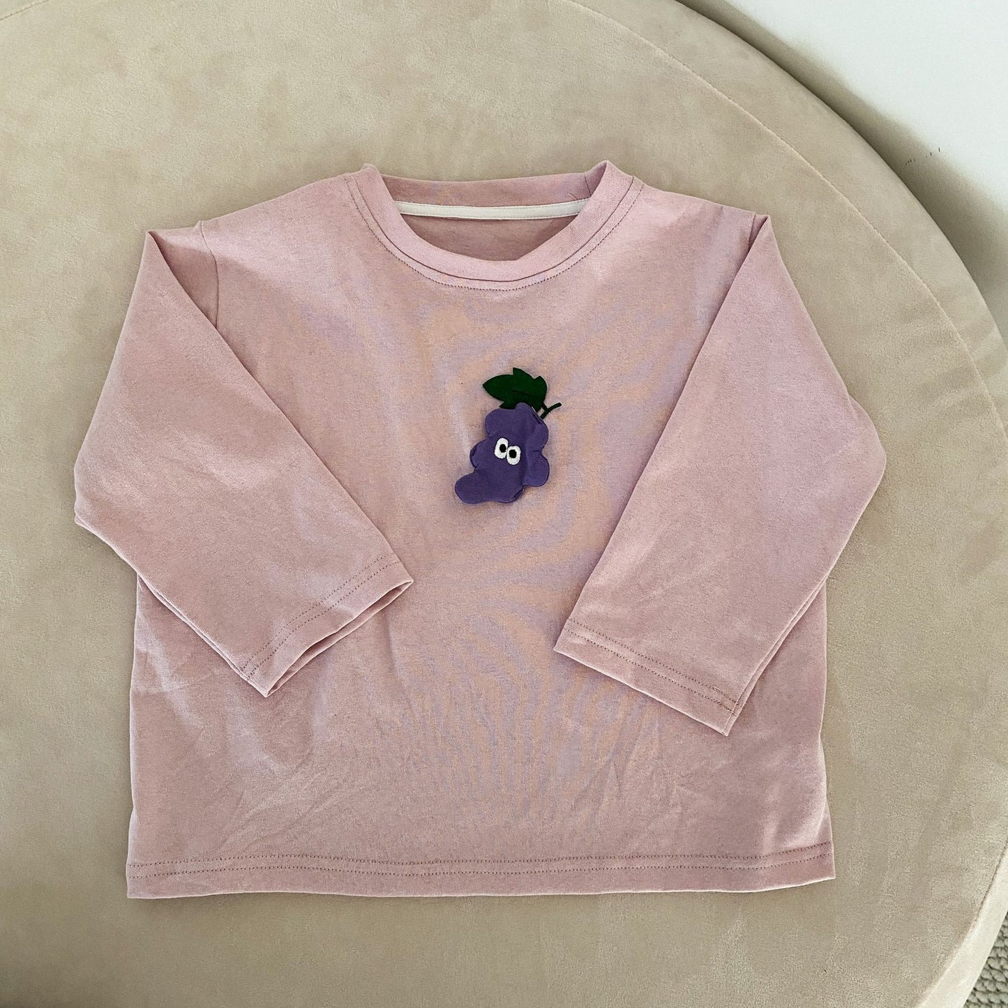 立体フルーツ刺繍ロンTシャツ