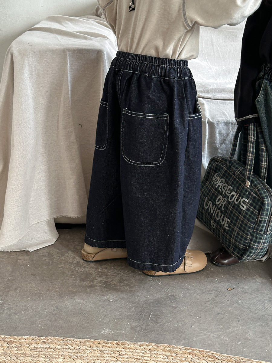 ストレートデニムパンツ