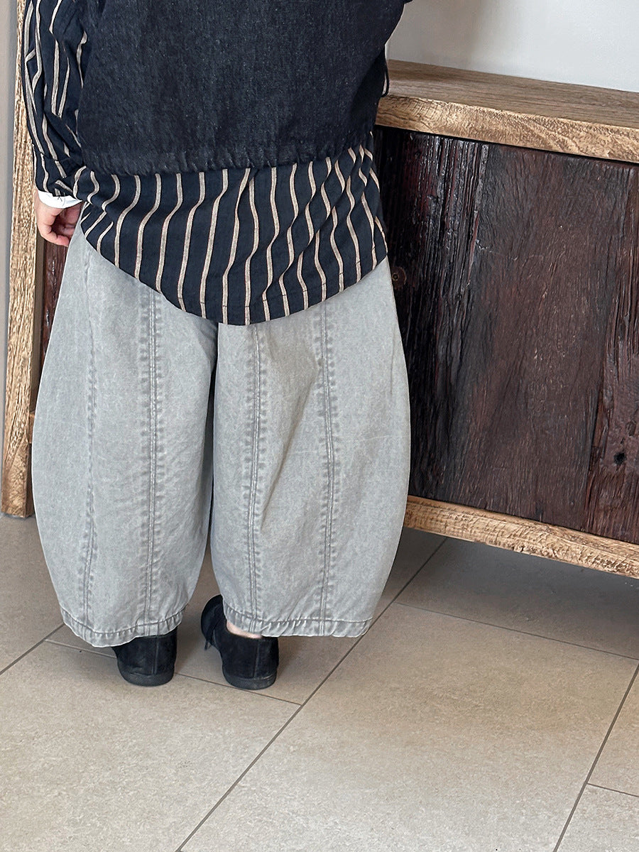 古着風デニムパンツ