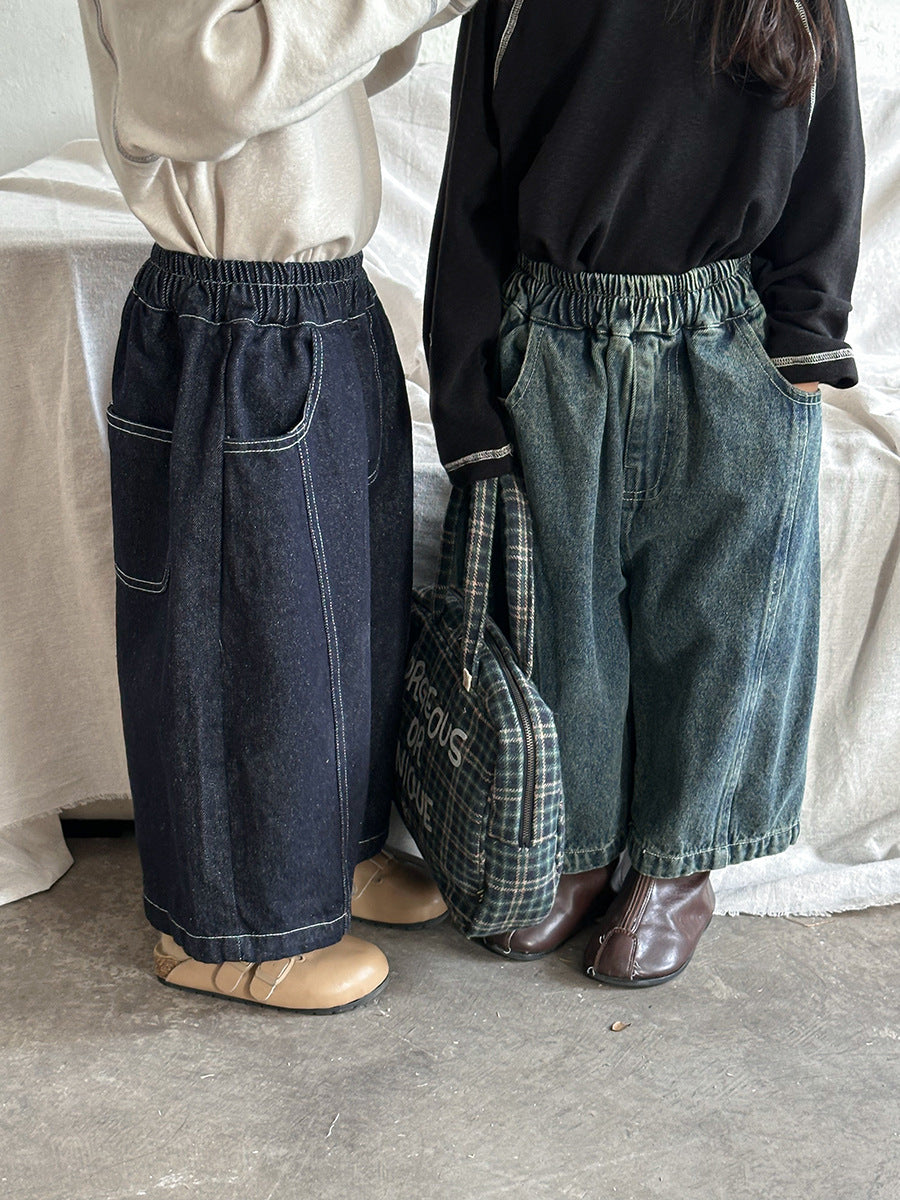 ストレートデニムパンツ