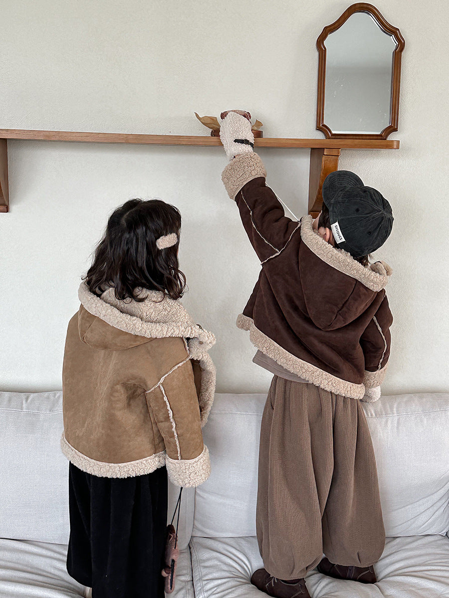 裏ボア無地コーデュロイパンツ