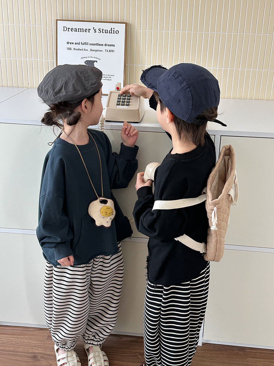 裾フリンジスウェット