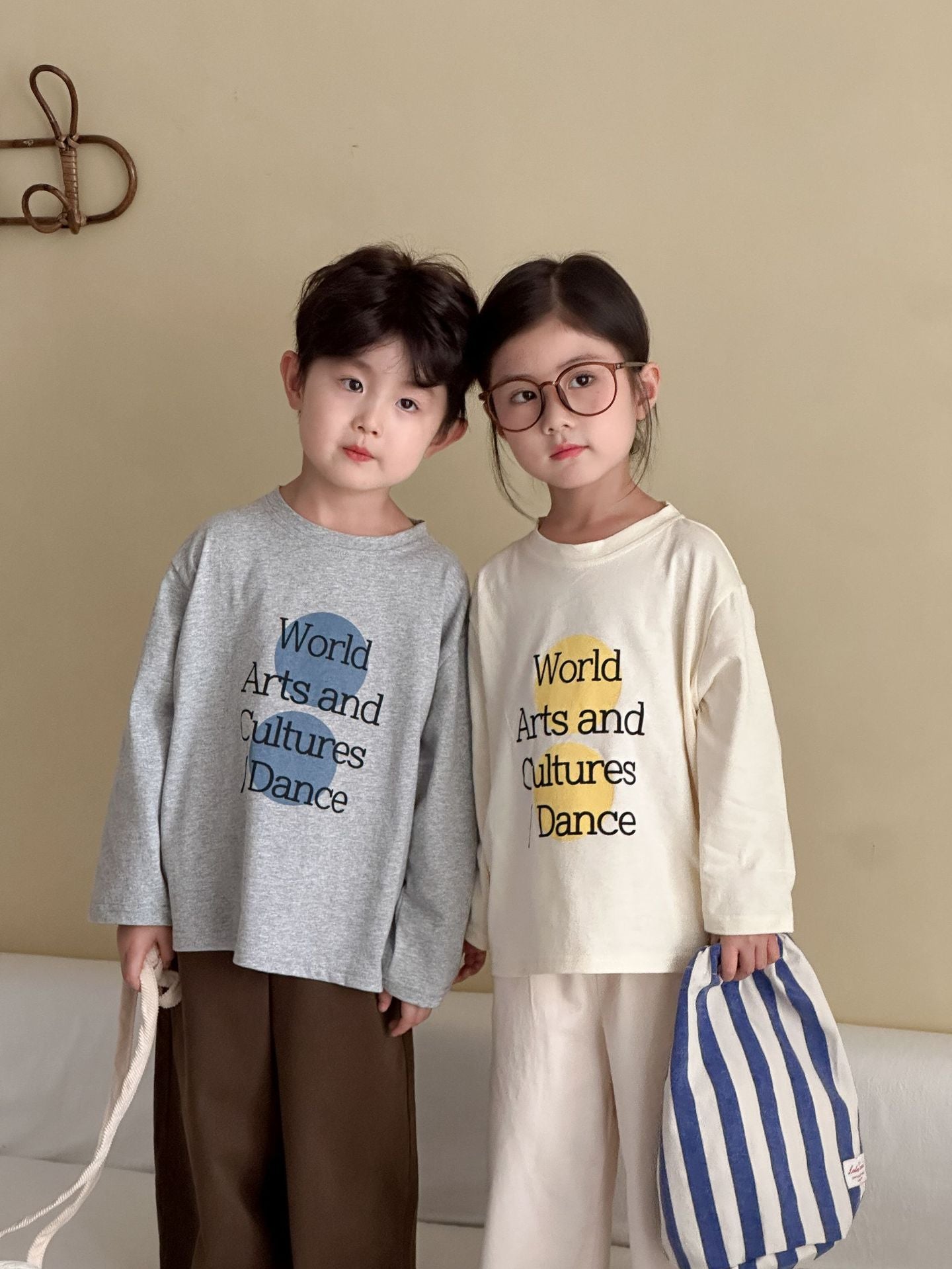 レターデザイン長袖Tシャツ