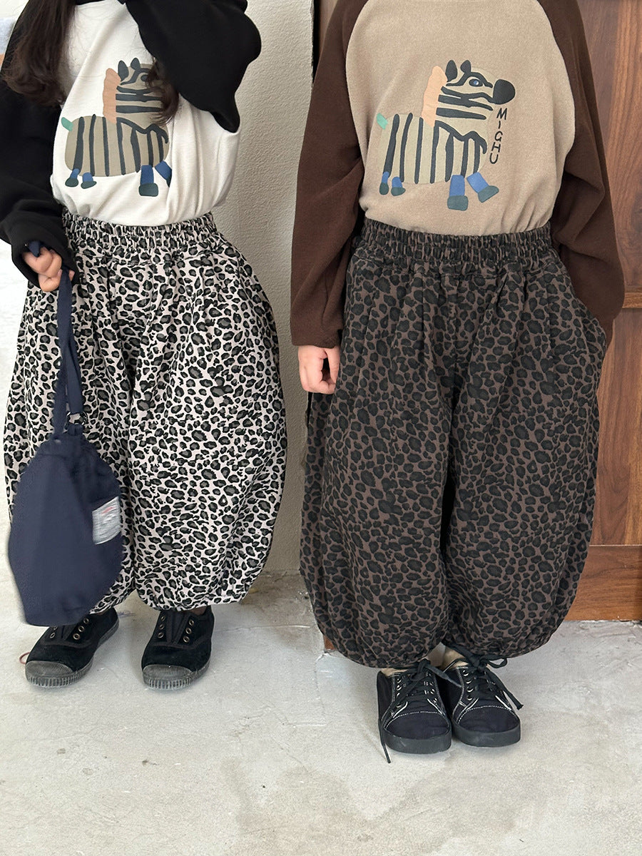 ヒョウ柄バルーンパンツ