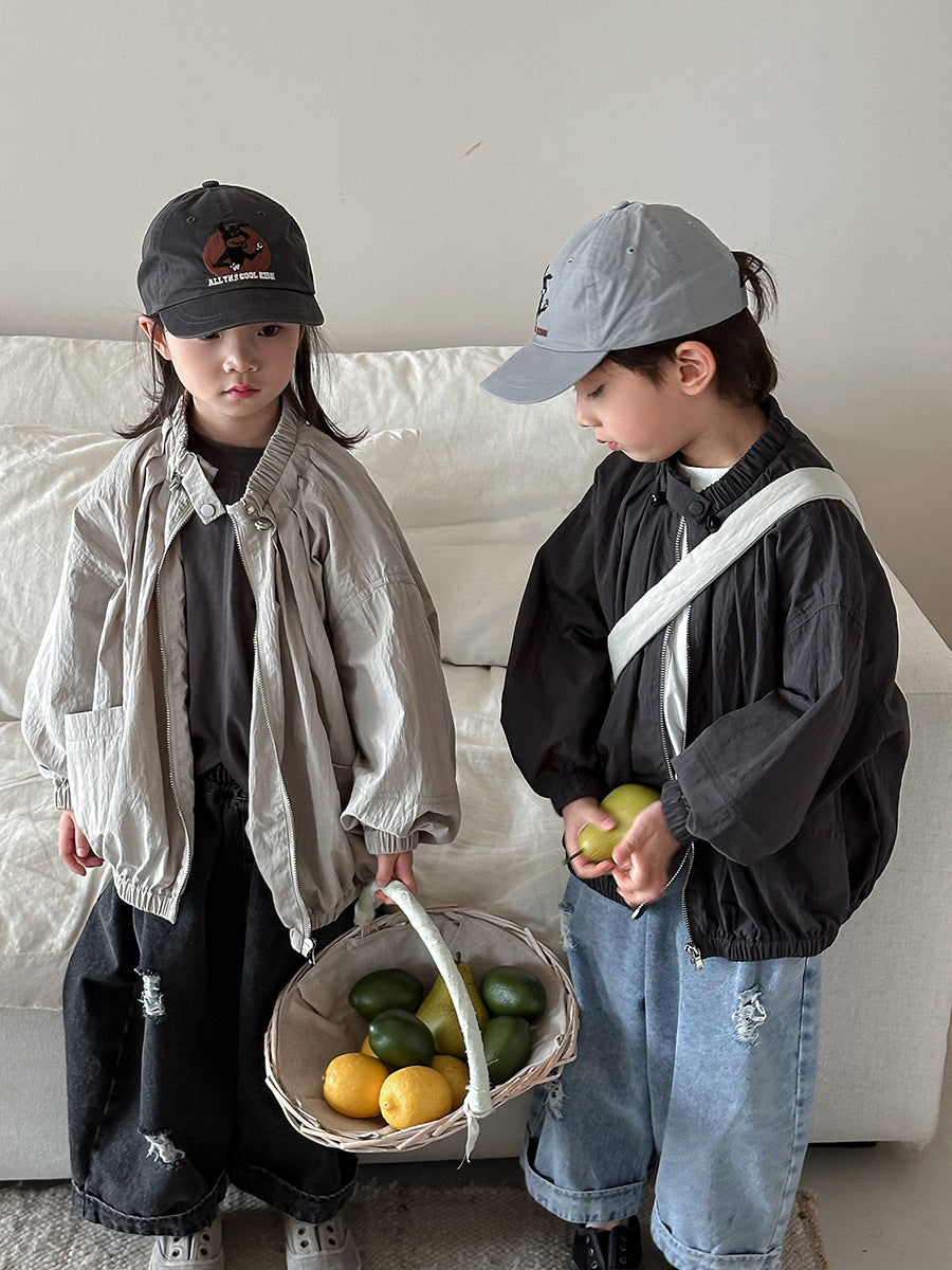 首元ギャザージャケット