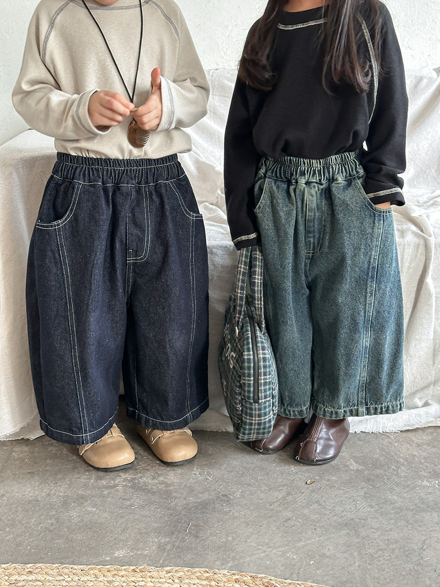 ストレートデニムパンツ