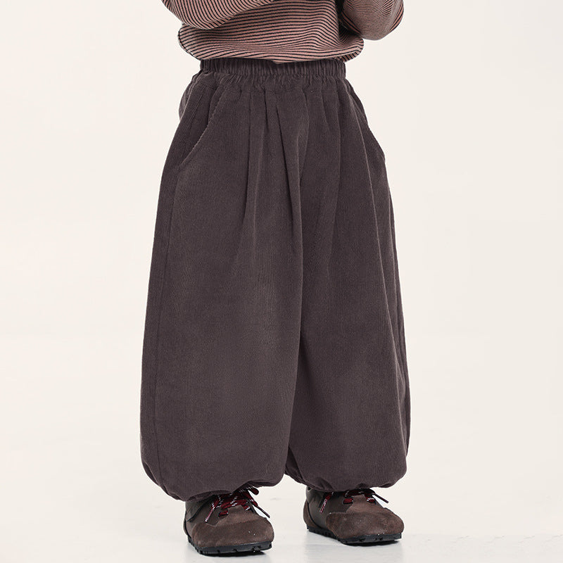 コーデュロイバルーンパンツ