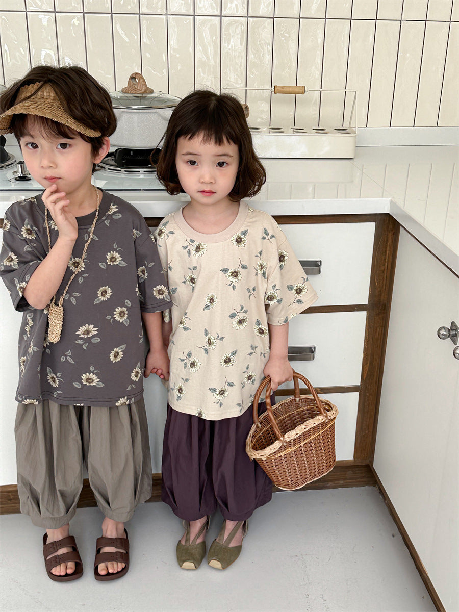 はなプリントTシャツユニセックス