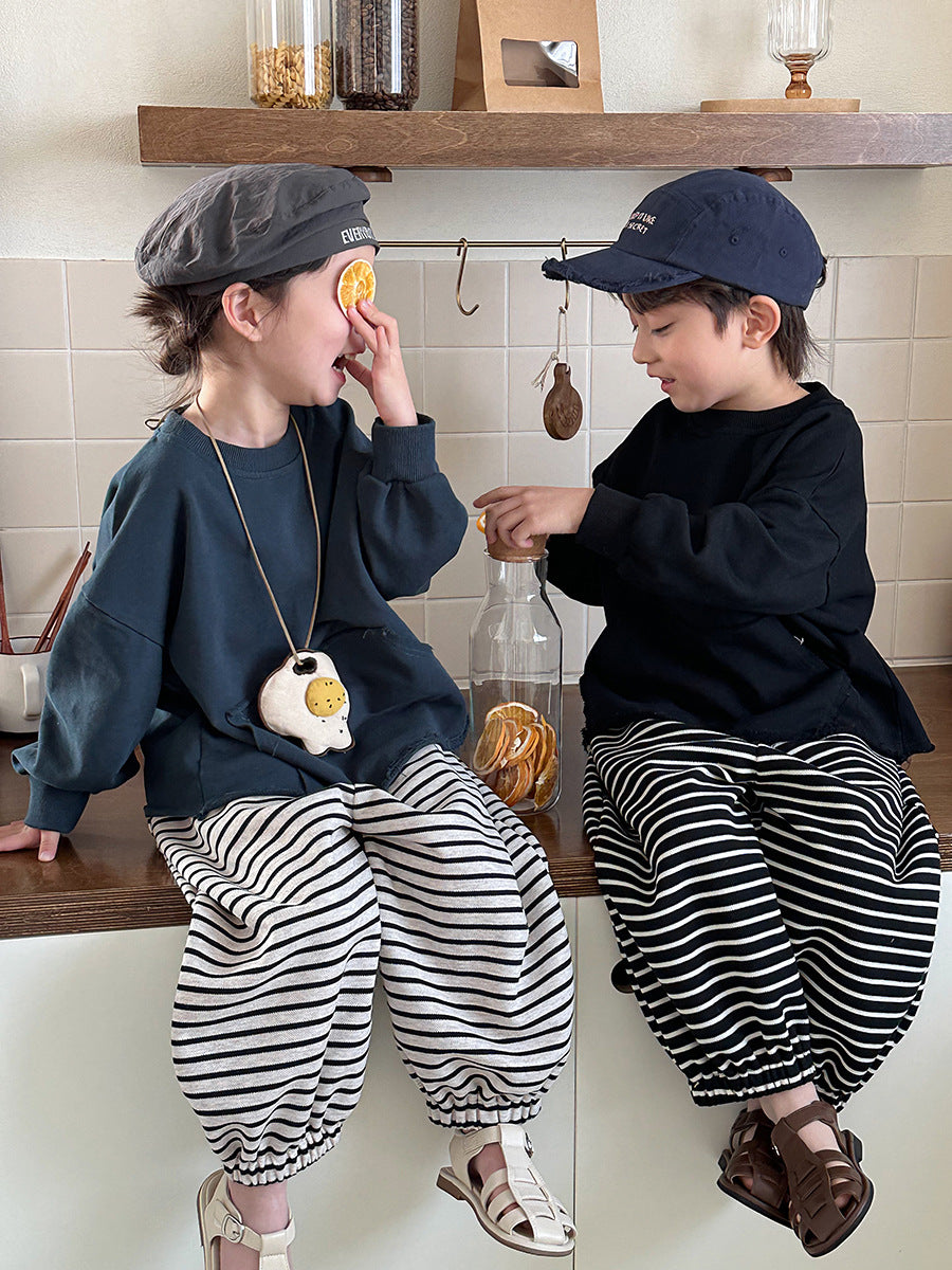 裾フリンジスウェット