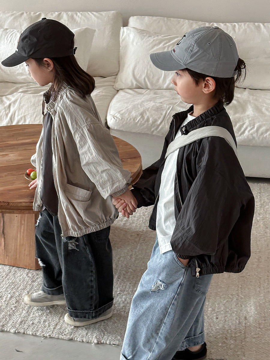 首元ギャザージャケット