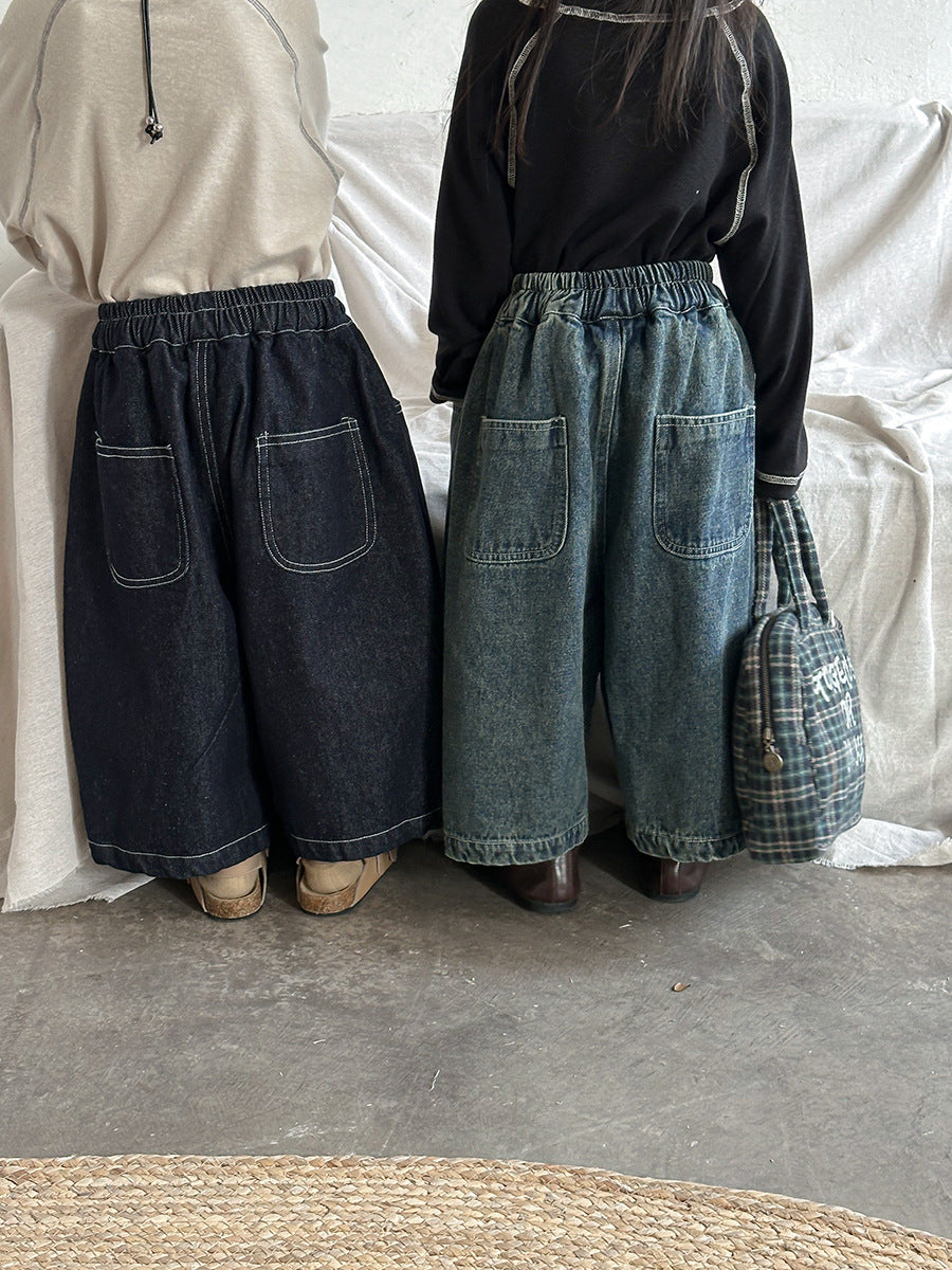ストレートデニムパンツ
