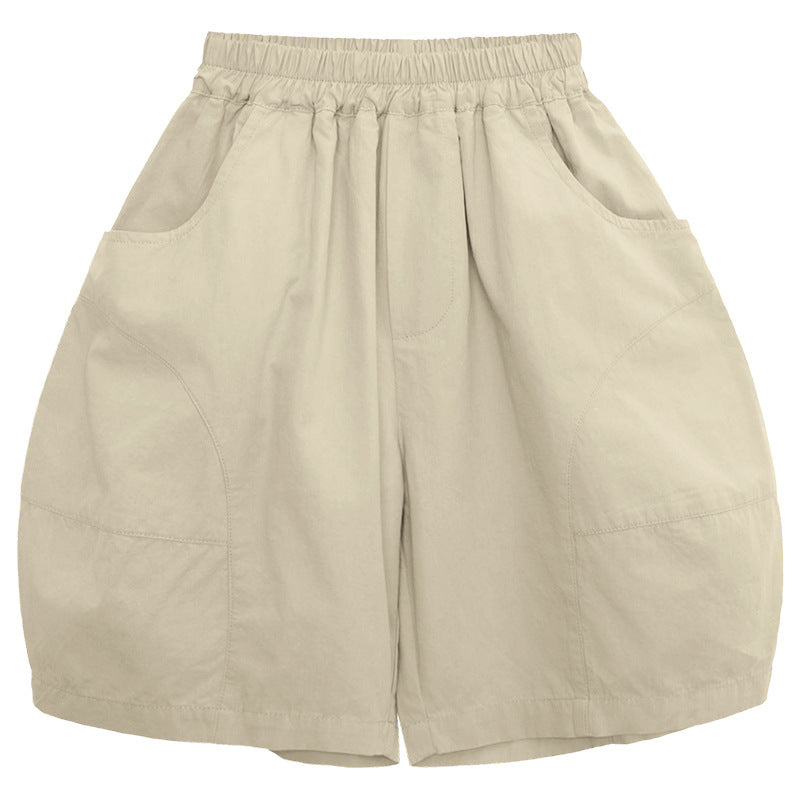 シンプル純綿ショートパンツ