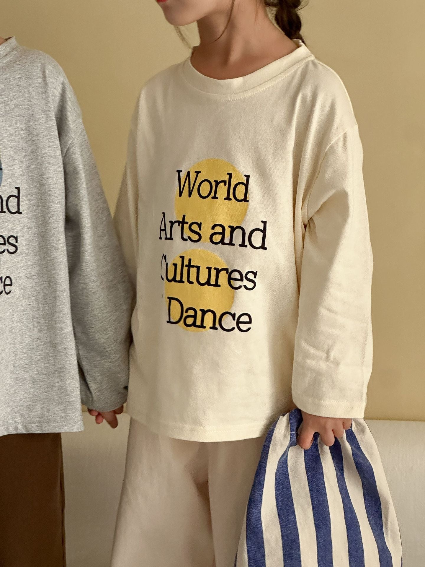 レターデザイン長袖Tシャツ