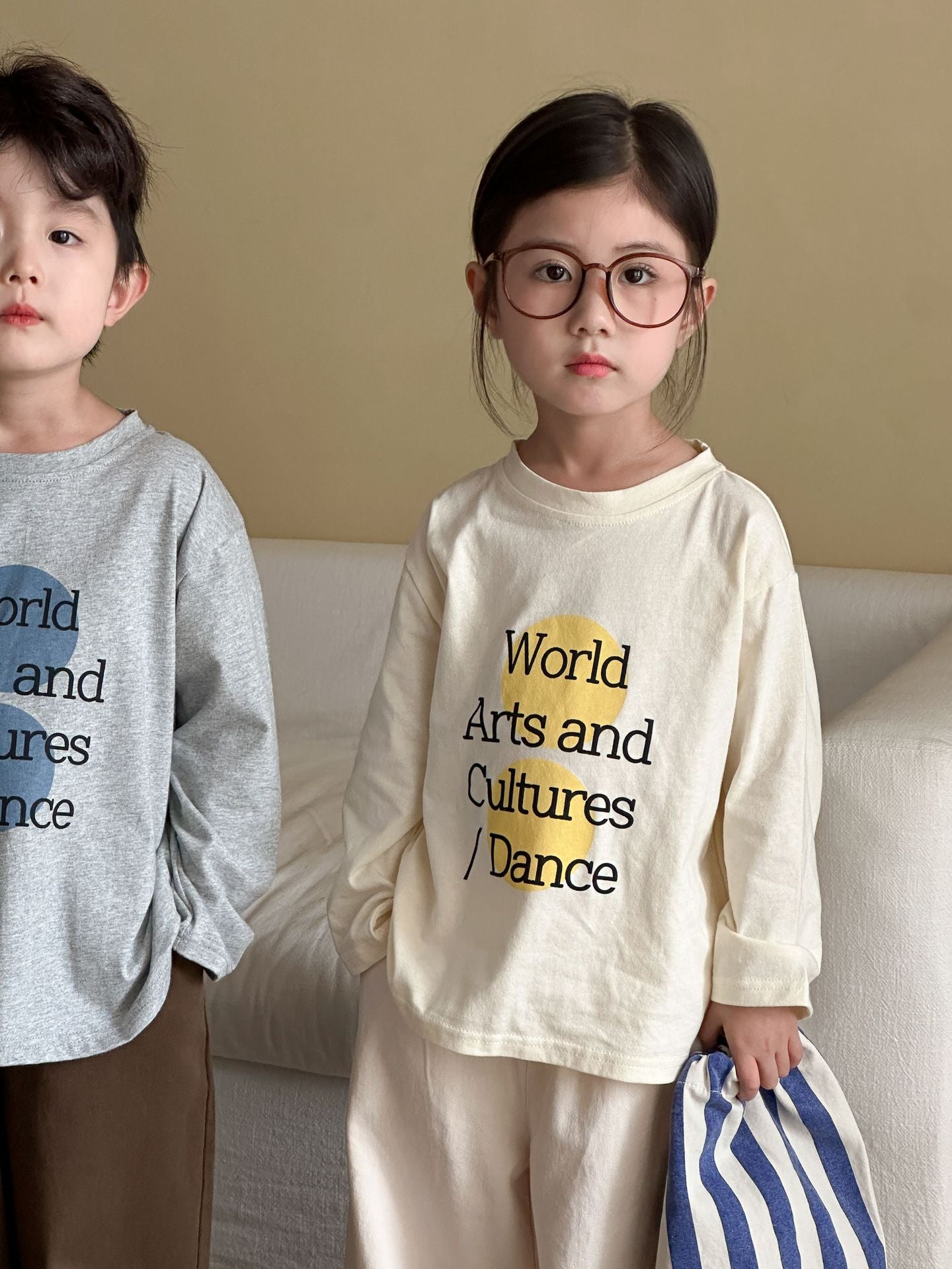 レターデザイン長袖Tシャツ