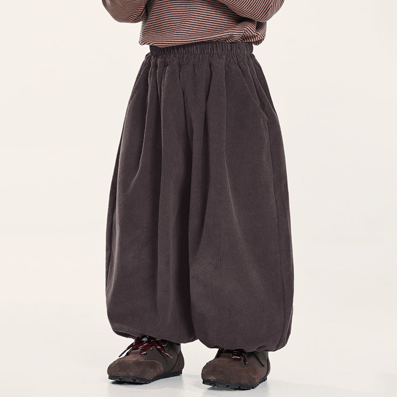 コーデュロイバルーンパンツ