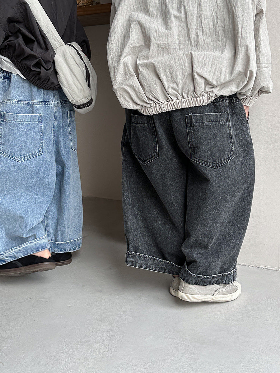 ダメージ加工デニムパンツ