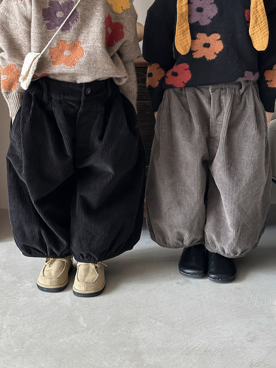 ぽっちゃりコーデュロイパンツ