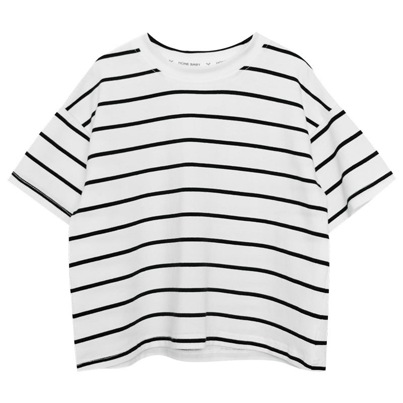モノトーンボーダーTシャツ