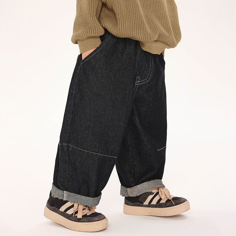 ステッチデニムパンツ