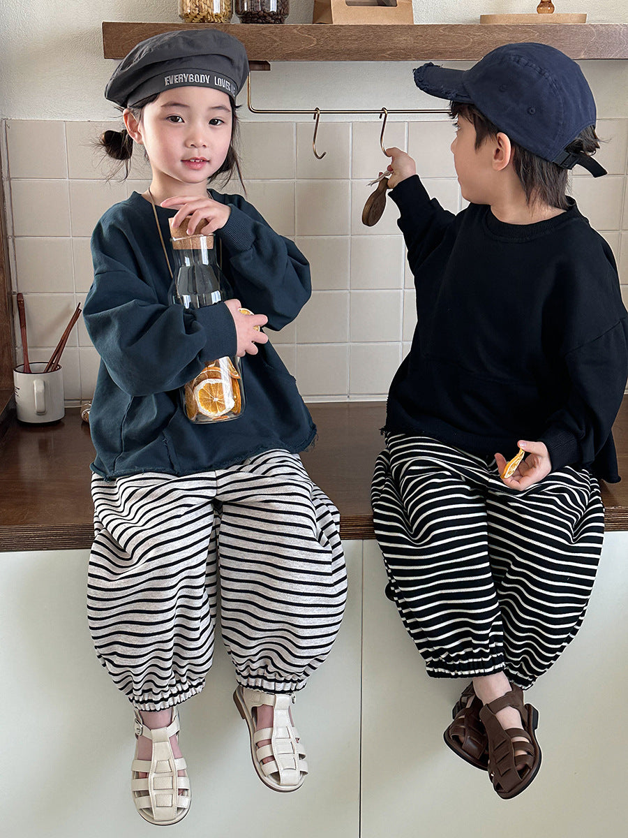 裾フリンジスウェット