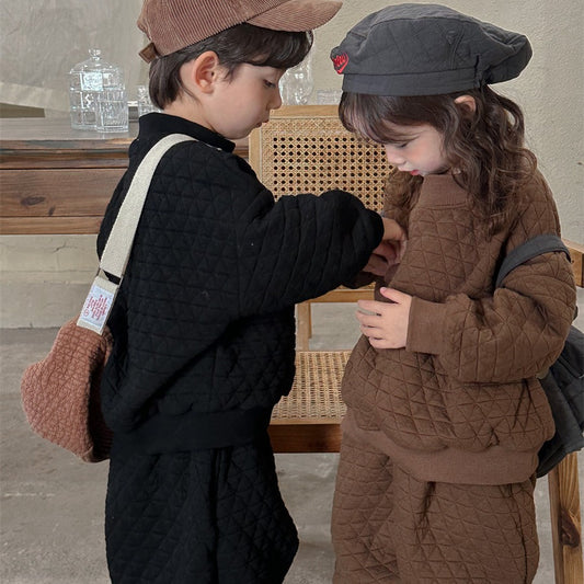 裏ボアキルティングスウェットセット