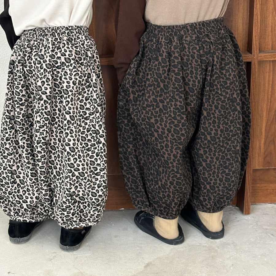 ヒョウ柄バルーンパンツ