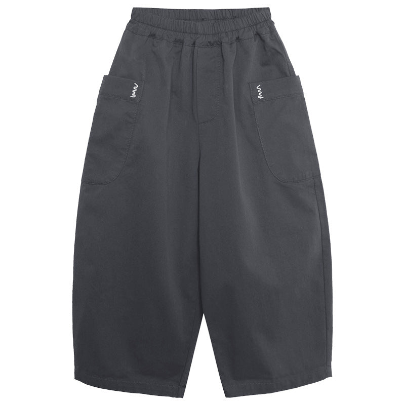 ポケット刺繍コットンパンツ