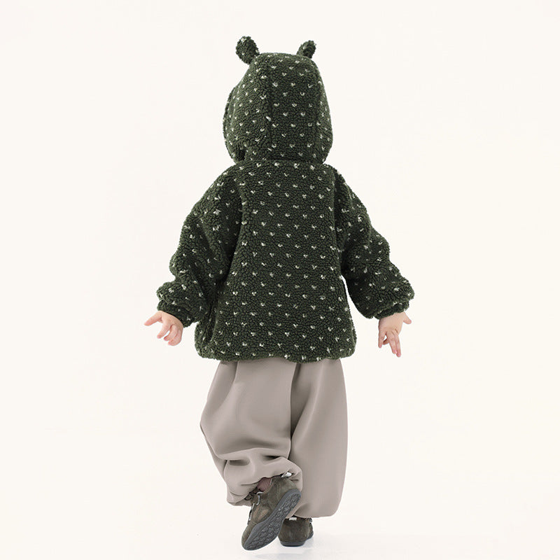 クマ耳ドットボアコート